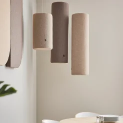 Akustiikkapaneeli kattoon POLY Sylinteri, Ø280x500 mm, beige