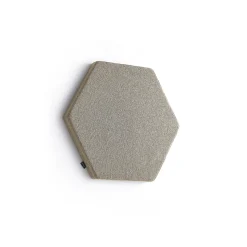 Akustiikkapaneeli seinään POLY Hexagon, 600x600x56 mm, beige