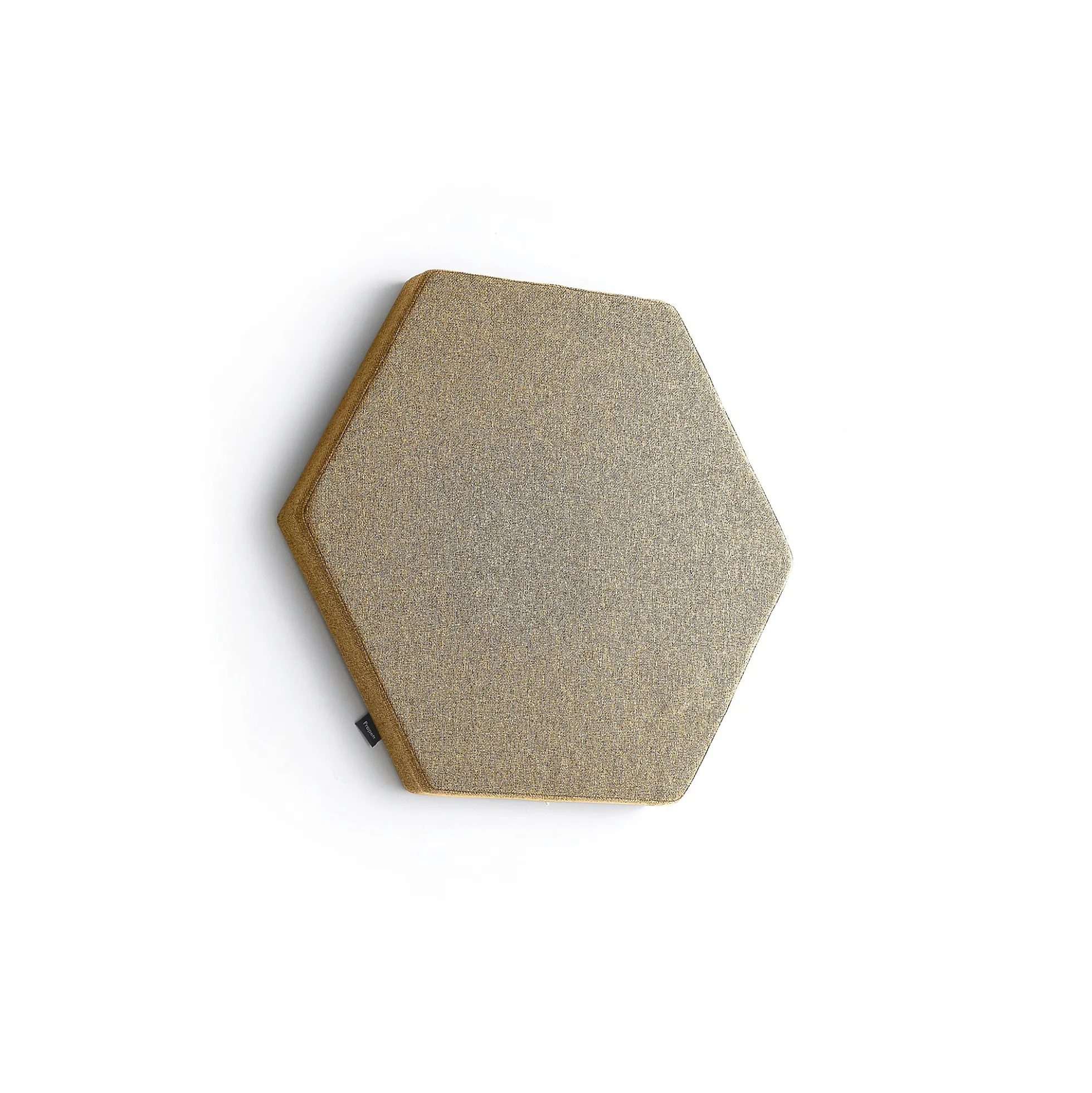 Akustiikkapaneeli seinään POLY Hexagon, 600x600x56 mm, keltainen