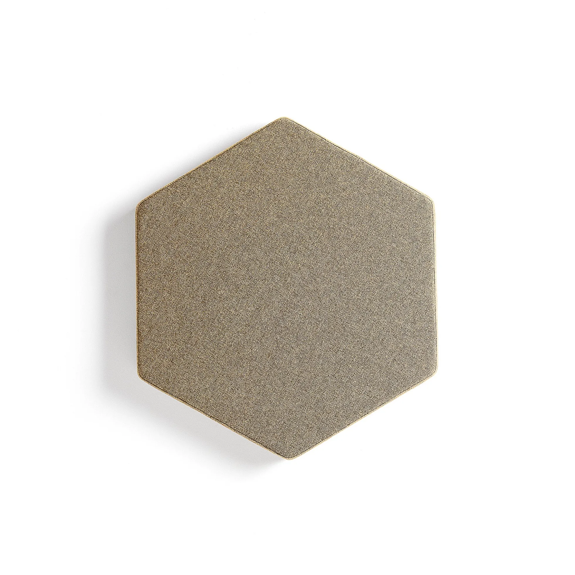 Akustiikkapaneeli seinään POLY Hexagon, 600x600x56 mm, keltainen