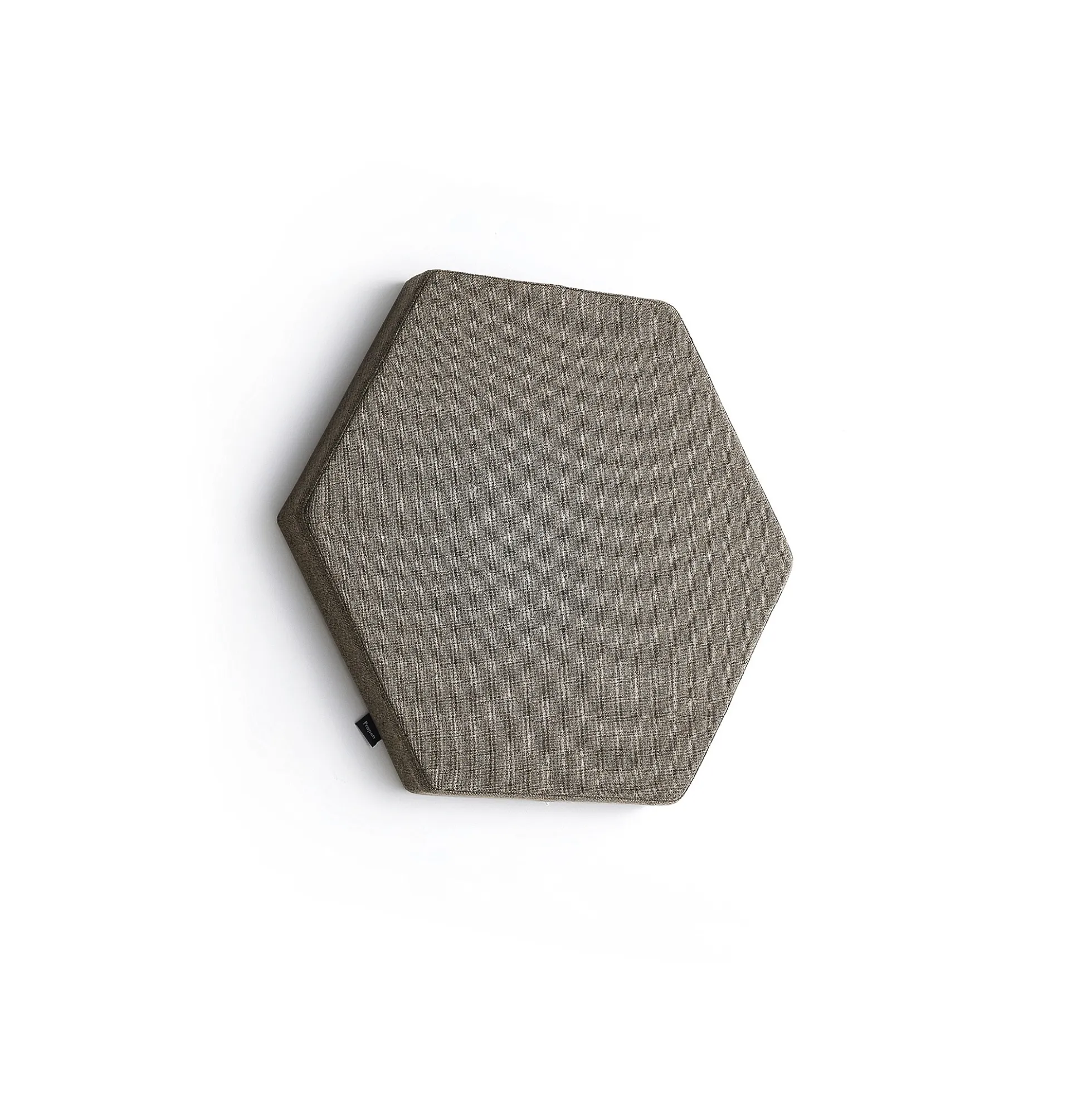 Akustiikkapaneeli seinään POLY Hexagon, 600x600x56 mm, ruskea