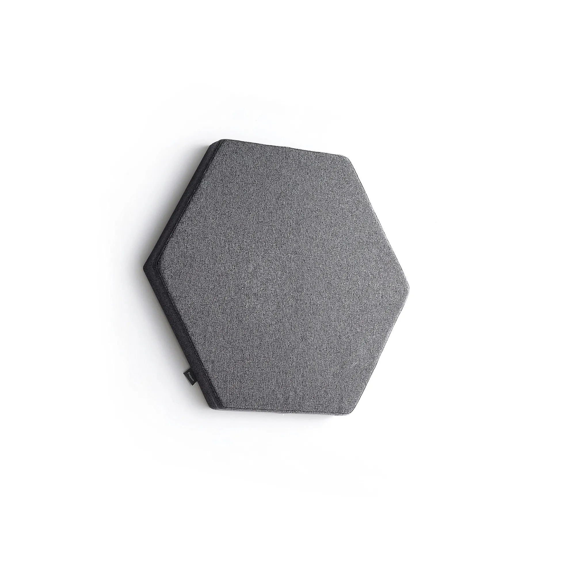 Akustiikkapaneeli seinään POLY Hexagon, 600x600x56 mm, tummanharmaa