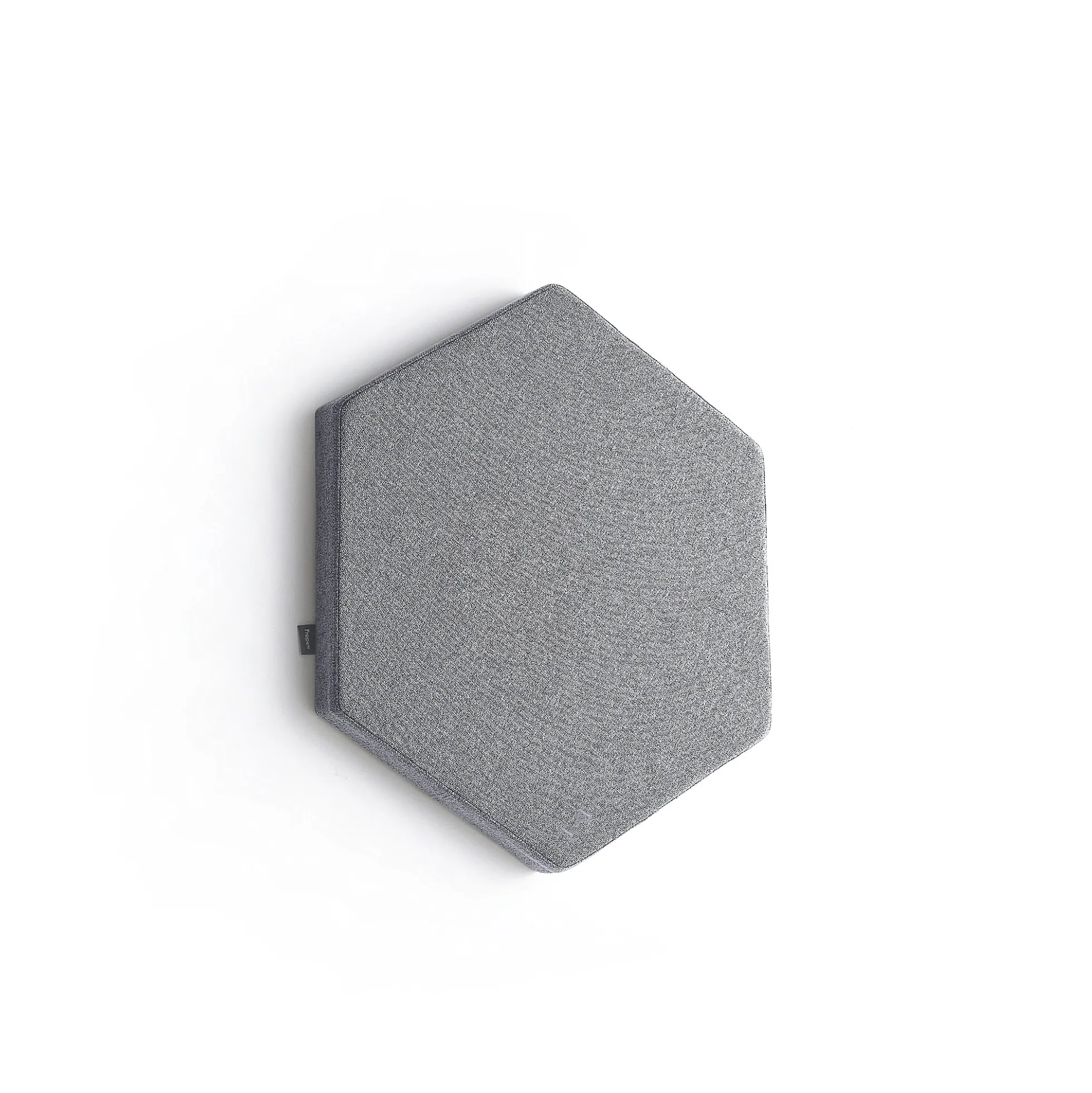 Akustiikkapaneeli seinään POLY Hexagon, 600x600x56 mm, vaaleanharmaa