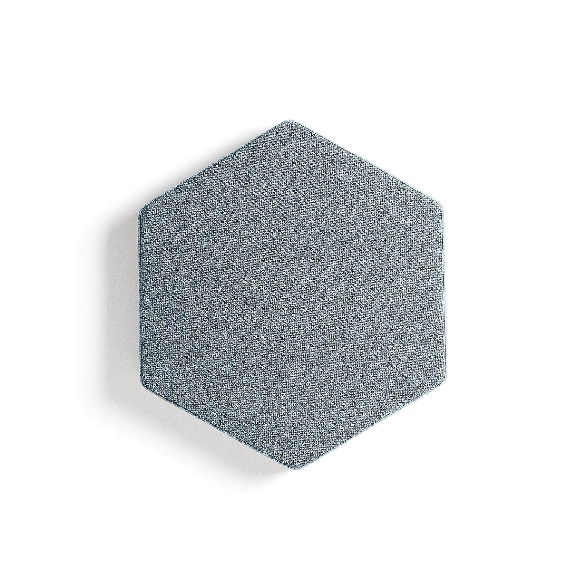 Akustiikkapaneeli seinään POLY Hexagon, 600x600x56 mm, vaaleansininen