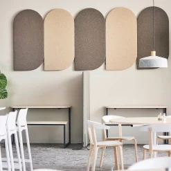 Akustiikkapaneeli seinään POLY Kyynel, 600x1200x56 mm, beige