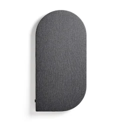 Akustiikkapaneeli seinään POLY Kyynel, 600x1200x56 mm, tummanharmaa