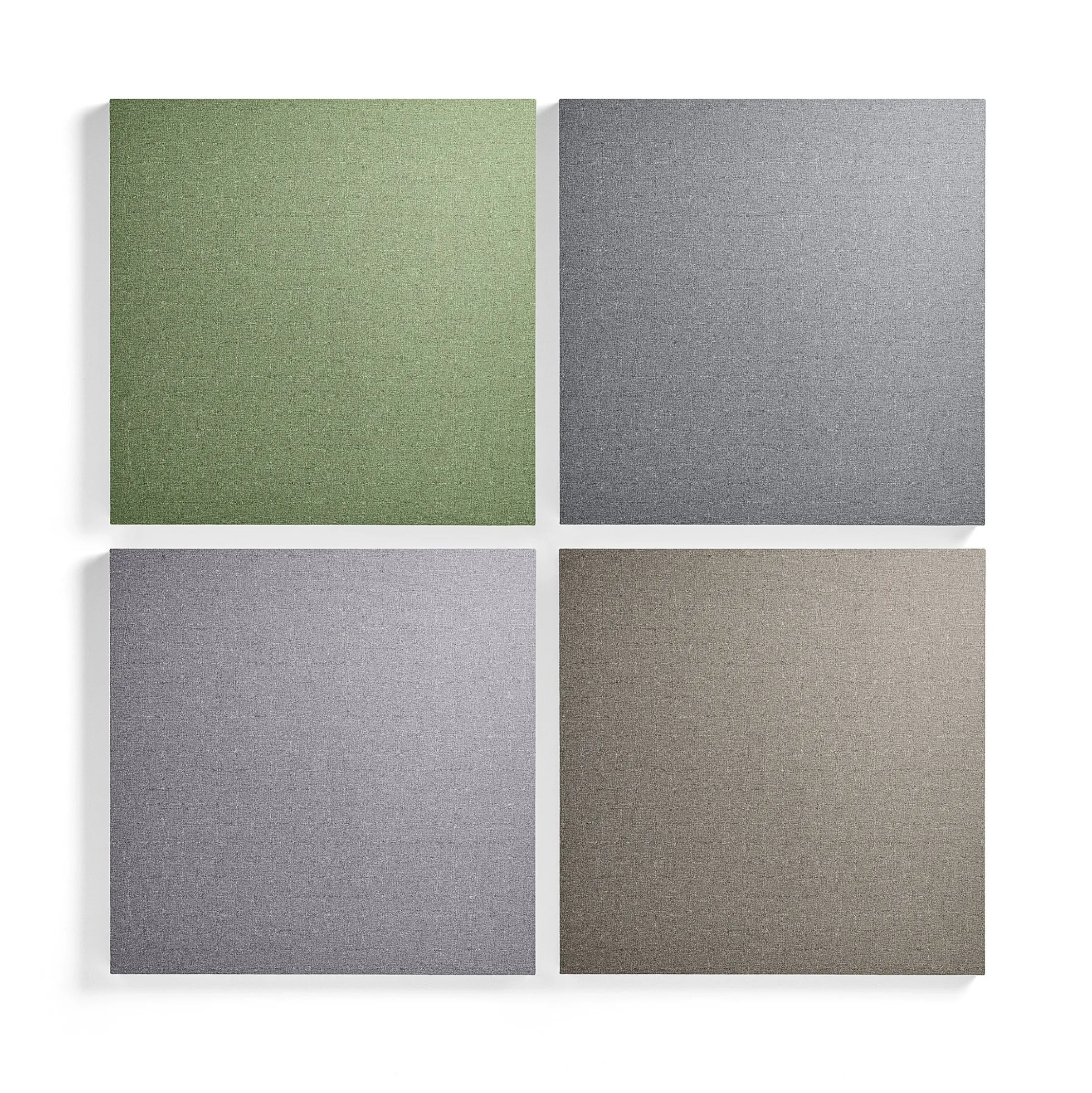 Akustiikkapaneeli seinään POLY Neliö, 600x600x56 mm, vaaleanharmaa