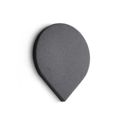 Akustiikkapaneeli seinään POLY Pisara, 725x600x56 mm, tummanharmaa