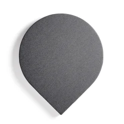 Akustiikkapaneeli seinään POLY Pisara, 965x800x56 mm, tummanharmaa