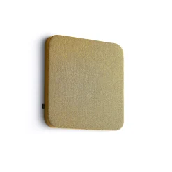 Akustiikkapaneeli seinään POLY Pyöristetyt kulmat, 600x600x56 mm, keltainen