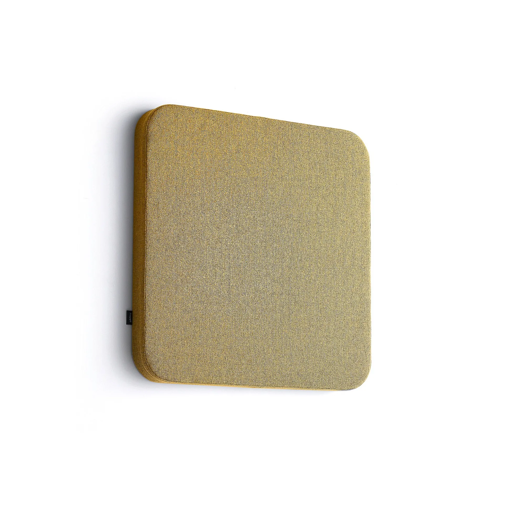 Akustiikkapaneeli seinään POLY Pyöristetyt kulmat, 600x600x56 mm, keltainen