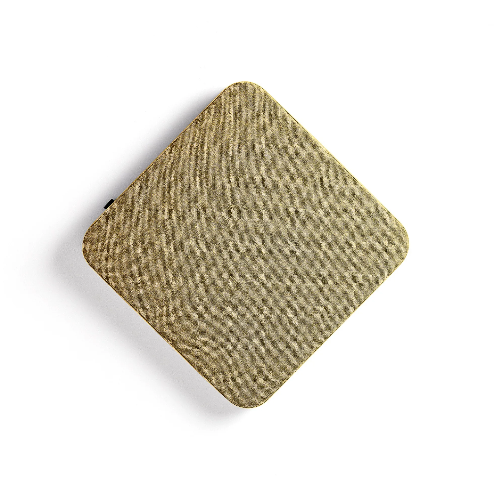 Akustiikkapaneeli seinään POLY Pyöristetyt kulmat, 600x600x56 mm, keltainen