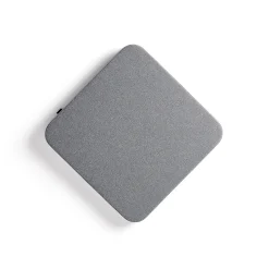 Akustiikkapaneeli seinään POLY Pyöristetyt kulmat, 600x600x56 mm, vaaleanharmaa