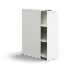 Apteekkarinkaappi QBUS Lukollinen, oikeakätinen, kahva, 1250x400x800 mm, valkoinen