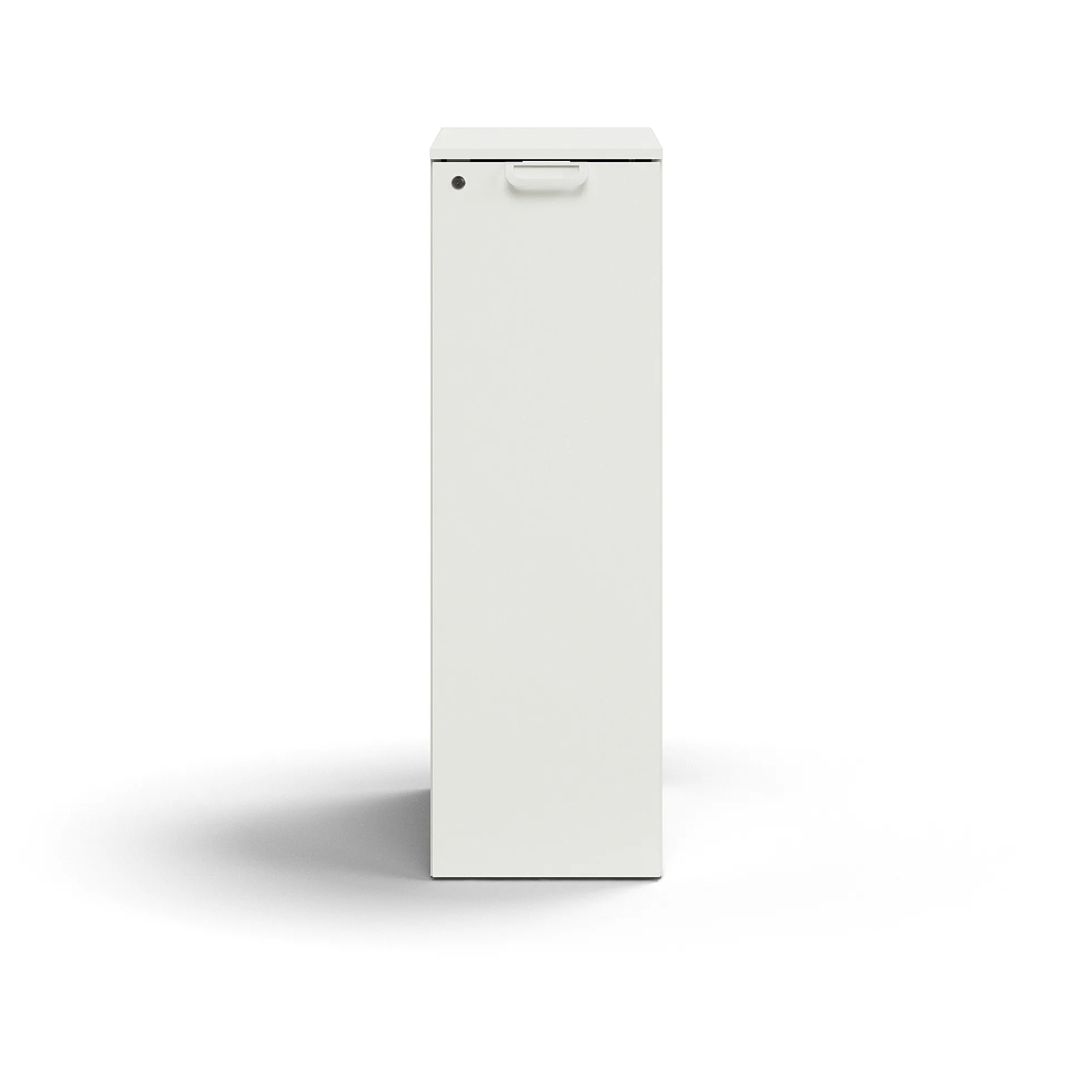 Apteekkarinkaappi QBUS Lukollinen, oikeakätinen, kahva, 1250x400x800 mm, valkoinen