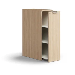 Apteekkarinkaappi QBUS Lukollinen, oikeakätinen, kahva, 1250x400x800 mm, tammi