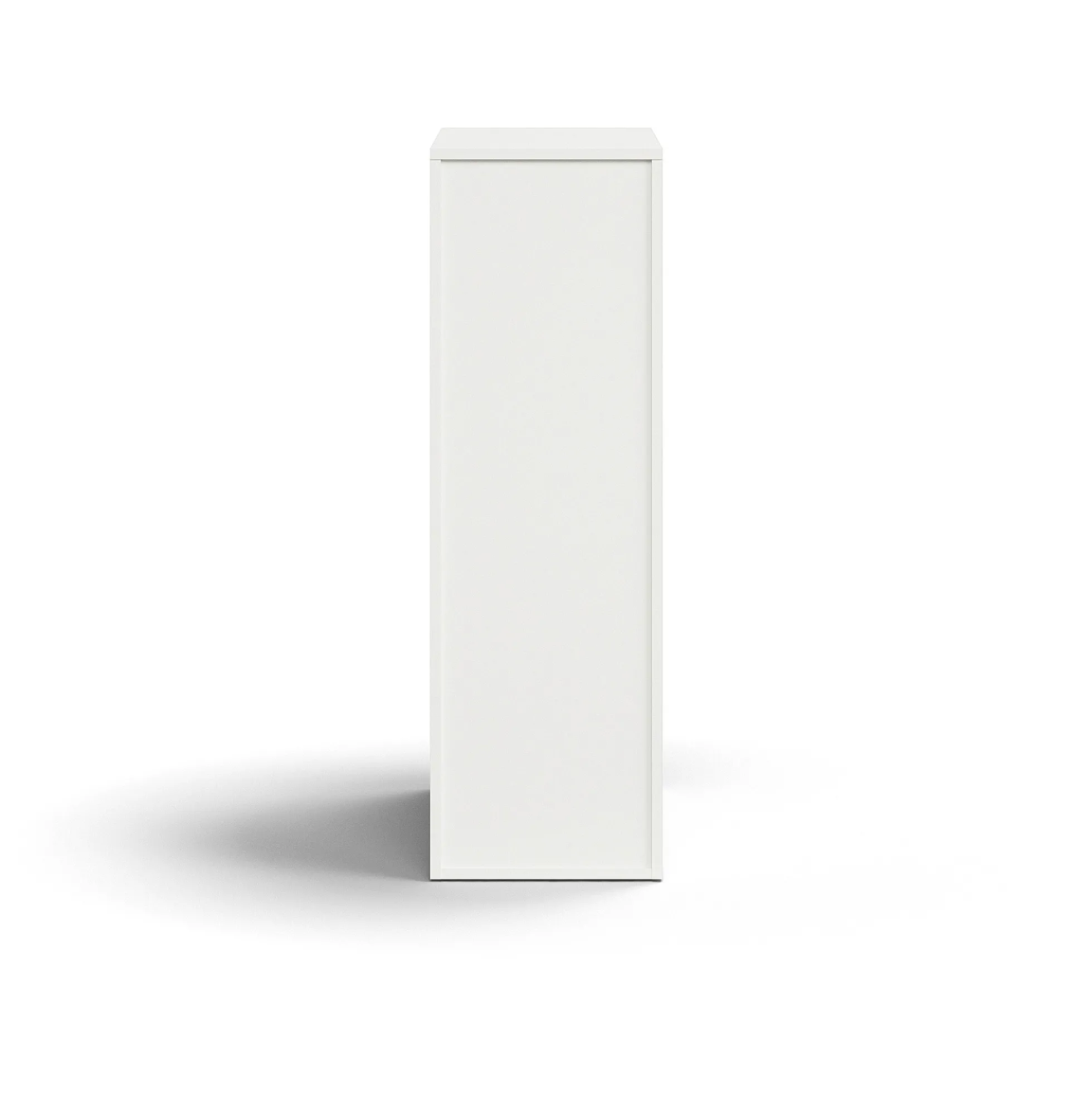 Apteekkarinkaappi QBUS Lukollinen, vasenkätinen, kahva, 1250x400x800 mm, valkoinen