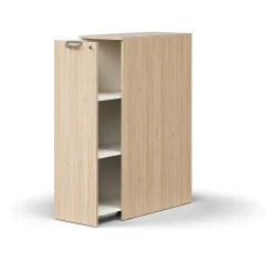 Apteekkarinkaappi QBUS Lukollinen, vasenkätinen, kahva, 1250x400x800 mm, tammi