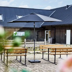 Aurinkovarjo terassille Ø 3000 mm, musta