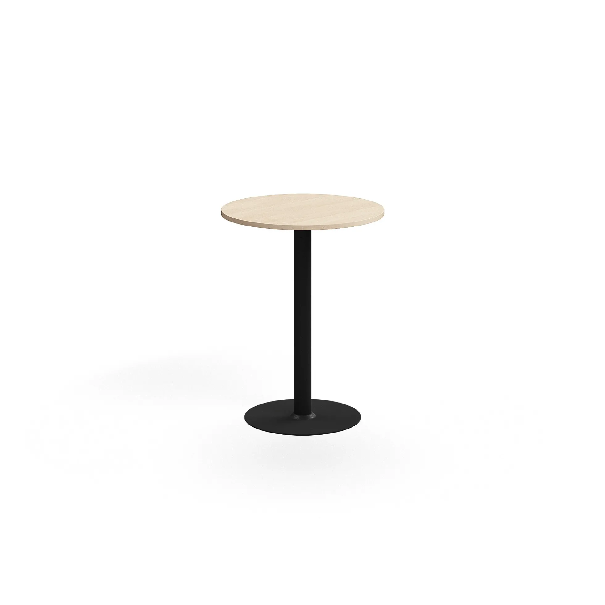 Baaripöytä ALVA Ø700x900 mm, korkeapainelaminaatti, musta/koivu