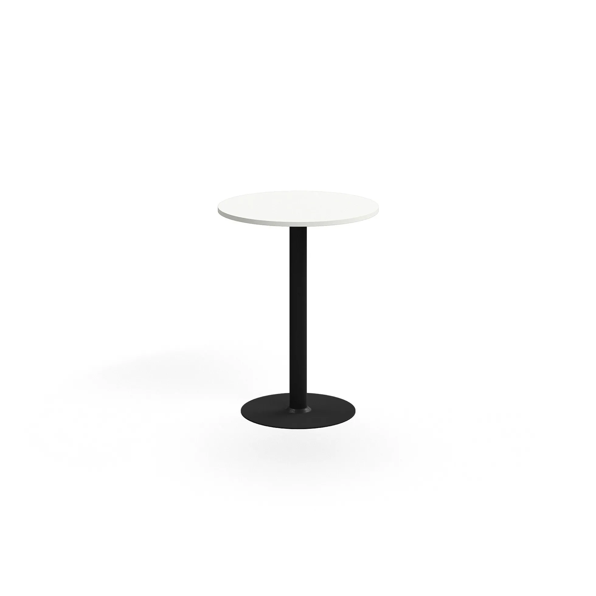 Baaripöytä ALVA Ø700x900 mm, korkeapainelaminaatti, musta/valkoinen