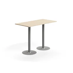 Baaripöytä ALVA 1400x700x1000 mm, korkeapainelaminaatti, hopea/koivu