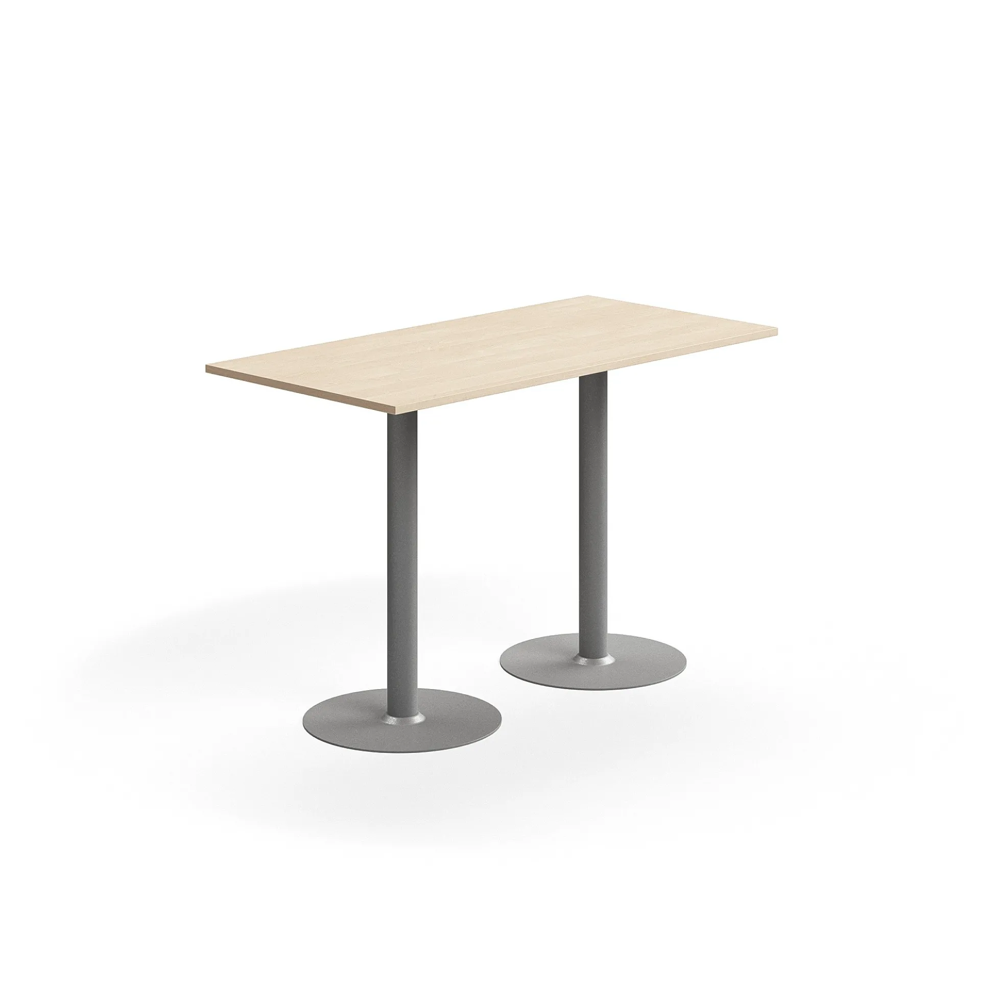 Baaripöytä ALVA 1400x700x900 mm, korkeapainelaminaatti, hopea/koivu