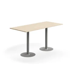 Baaripöytä ALVA 1800x800x900 mm, korkeapainelaminaatti, hopea/koivu