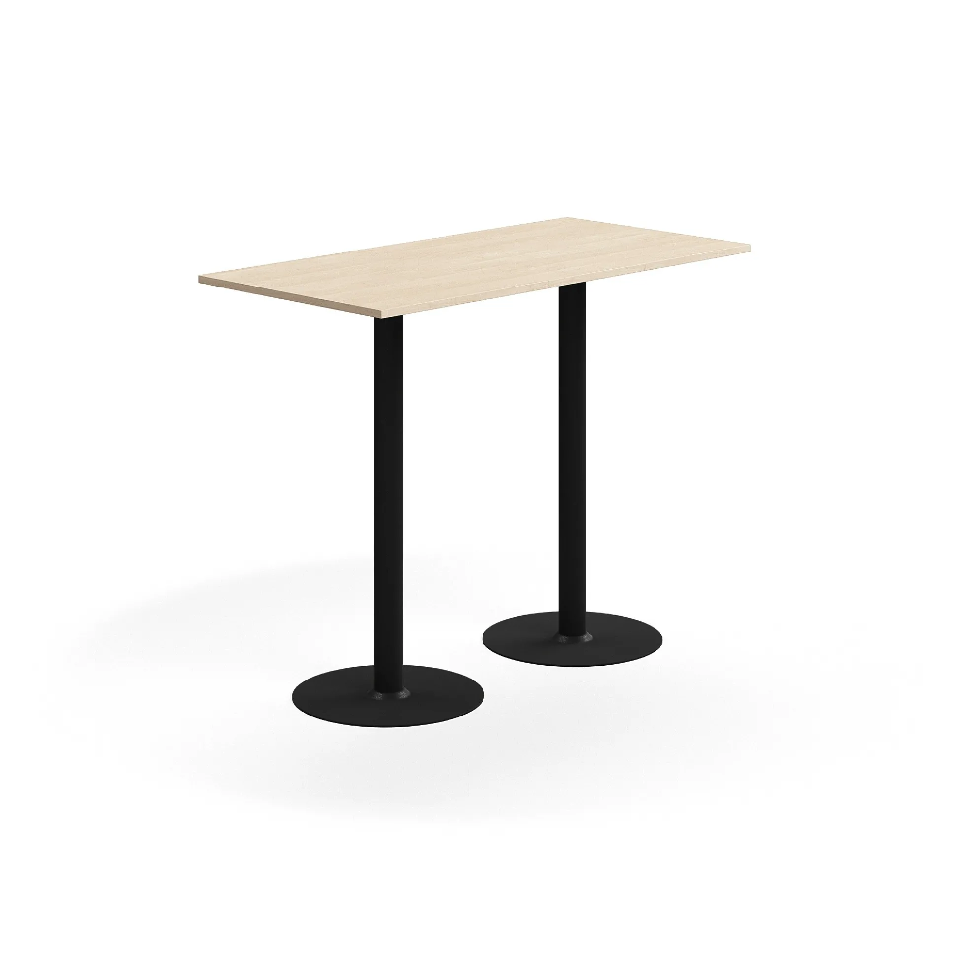 Baaripöytä ALVA 1400x700x1000 mm, korkeapainelaminaatti, musta/koivu