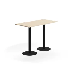 Baaripöytä ALVA 1400x700x1000 mm, korkeapainelaminaatti, musta/koivu