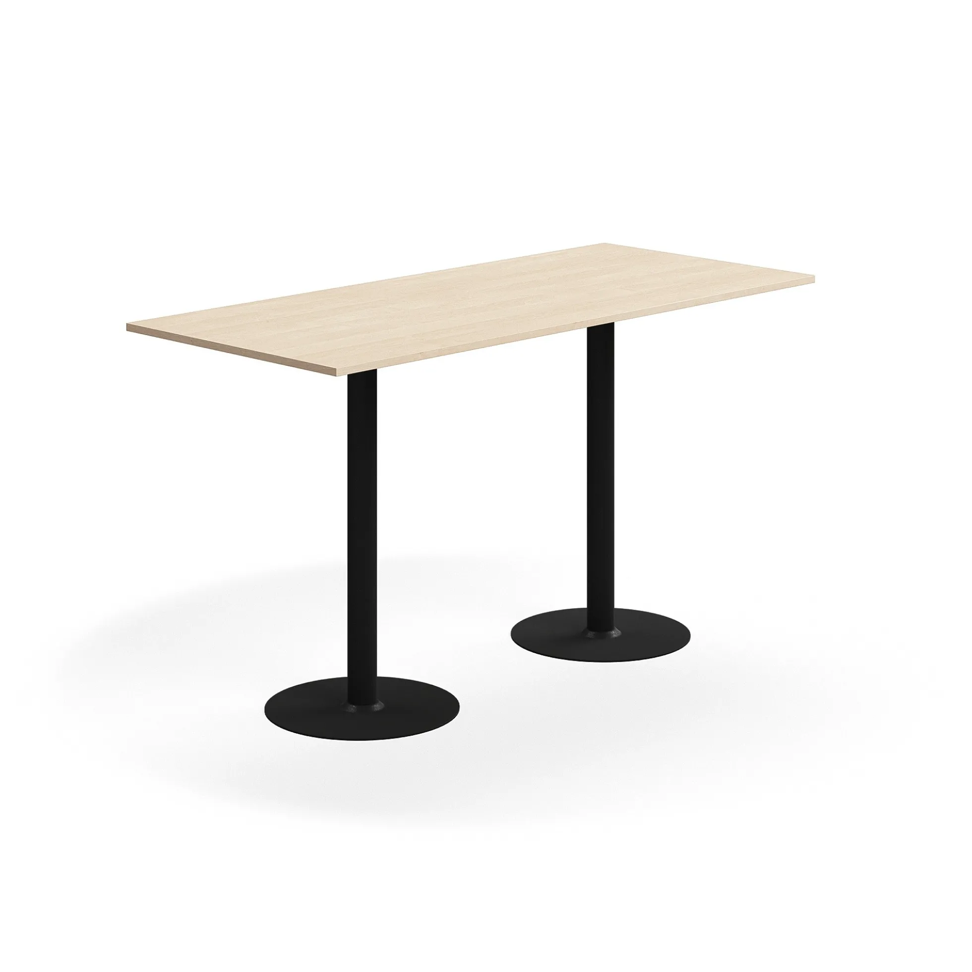 Baaripöytä ALVA 1800x800x1000 mm, korkeapainelaminaatti, musta/koivu