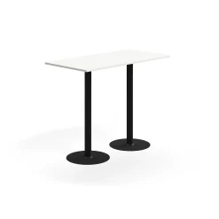 Baaripöytä ALVA 1400x700x1000 mm, korkeapainelaminaatti, musta/valkoinen