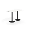 Baaripöytä ALVA 1400x700x900 mm, korkeapainelaminaatti, musta/valkoinen