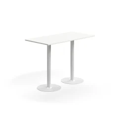 Baaripöytä ALVA 1400x700x900 mm, korkeapainelaminaatti, valkoinen