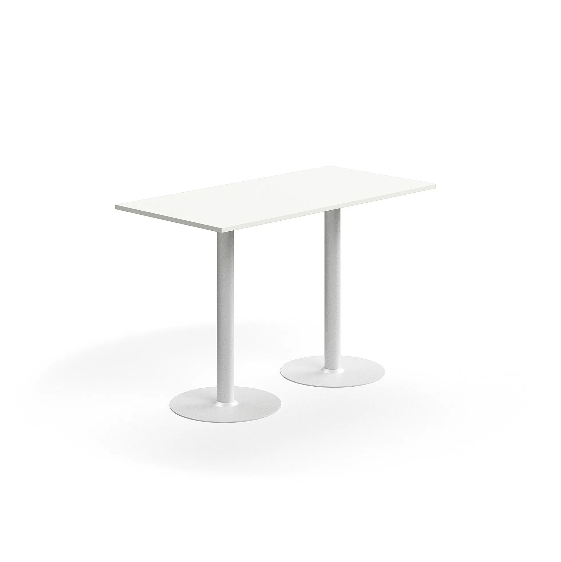 Baaripöytä ALVA 1400x700x900 mm, korkeapainelaminaatti, valkoinen