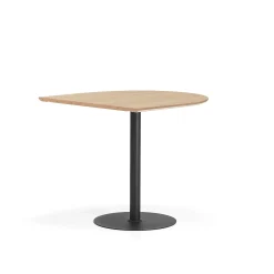 Baaripöytä METRIC Puoliovaali, 1000x1000x900 mm, musta/tammi