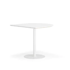 Baaripöytä METRIC Puoliovaali, 1000x1000x900 mm, valkoinen