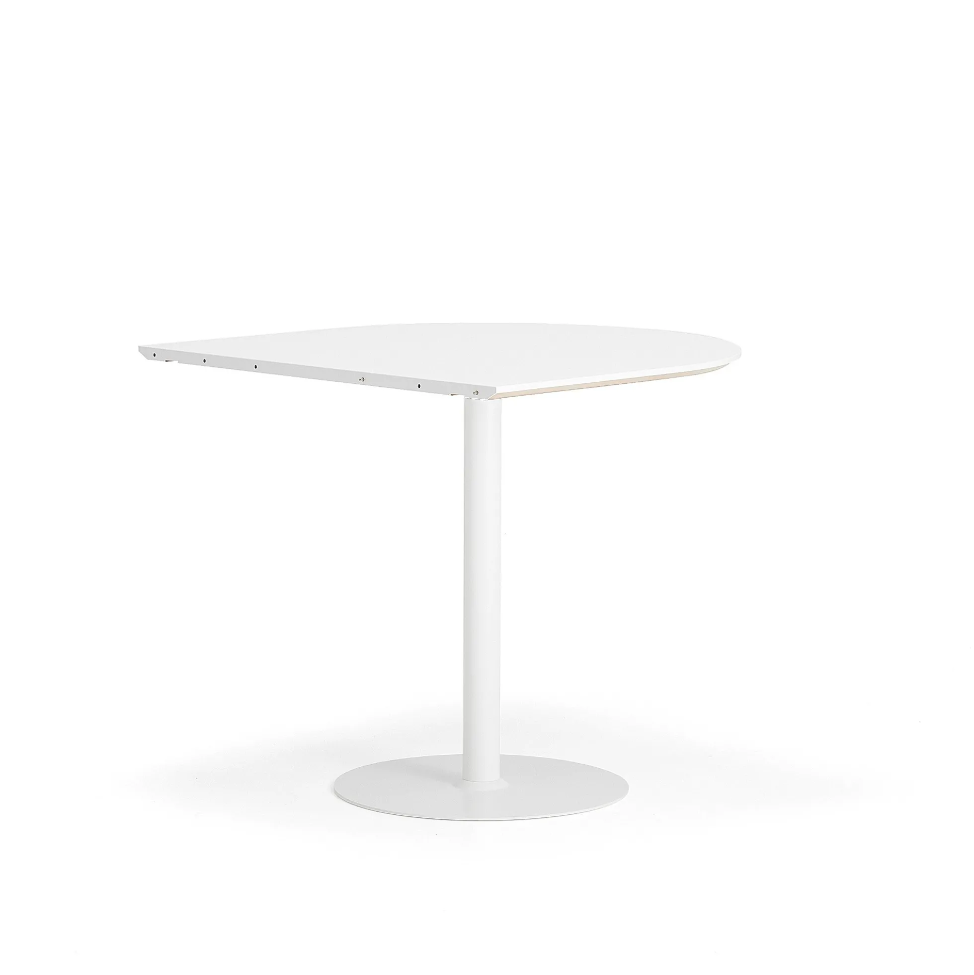 Baaripöytä METRIC Puoliovaali, 1000x1000x900 mm, valkoinen