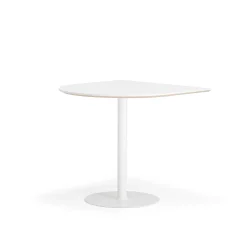 Baaripöytä METRIC Puoliovaali, 1000x1000x900 mm, valkoinen