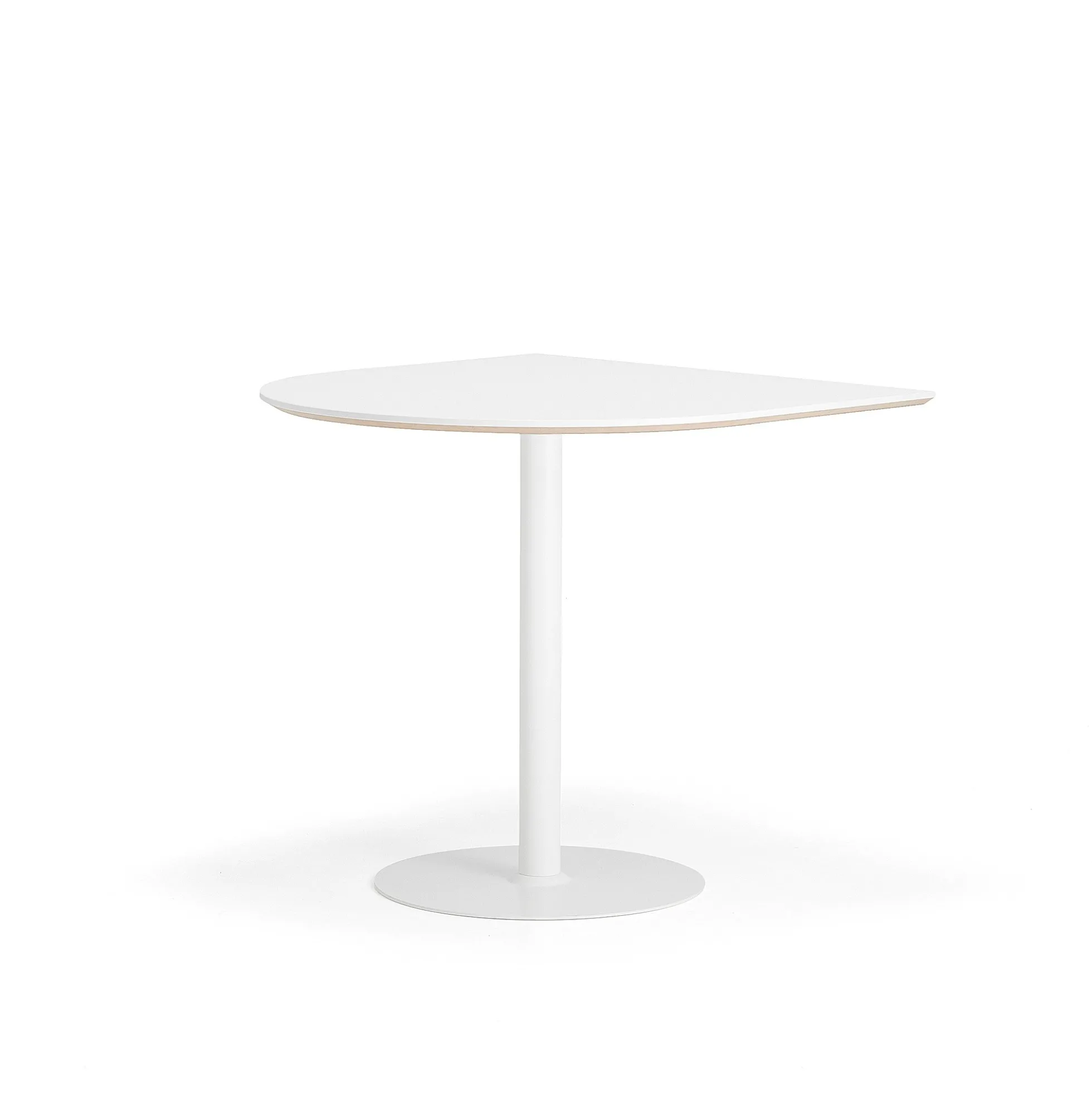Baaripöytä METRIC Puoliovaali, 1000x1000x900 mm, valkoinen