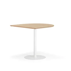 Baaripöytä METRIC Puoliovaali, 1000x1000x900 mm, valkoinen/tammi