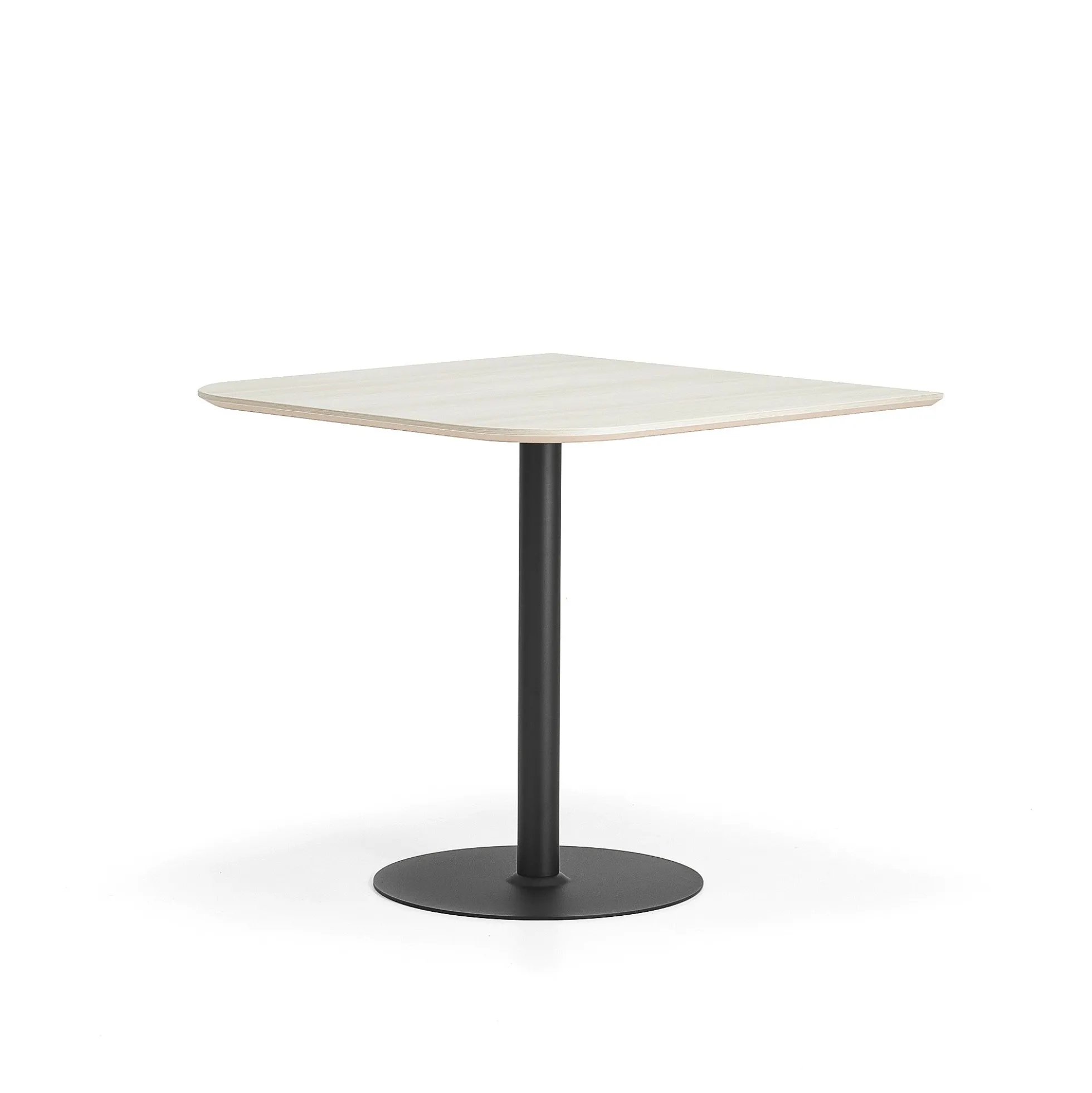 Baaripöytä METRIC Pyöristetyt kulmat, 1000x1000x900 mm, musta/saarni