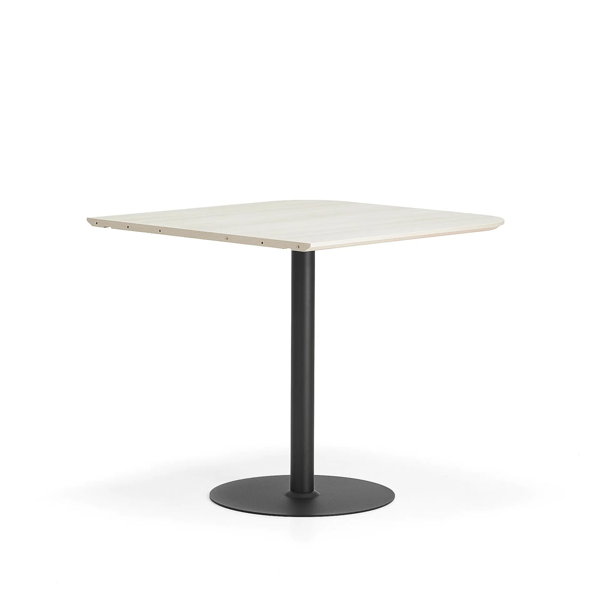 Baaripöytä METRIC Pyöristetyt kulmat, 1000x1000x900 mm, musta/saarni