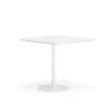 Baaripöytä METRIC Pyöristetyt kulmat, 1000x1000x900 mm, valkoinen