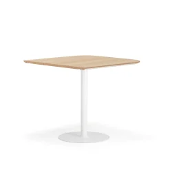 Baaripöytä METRIC Pyöristetyt kulmat, 1000x1000x900 mm, valkoinen/tammi