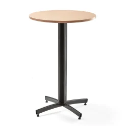 Baaripöytä SANNA Ø700x1050 mm, musta/pyökki