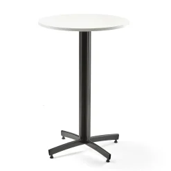 Baaripöytä SANNA Ø700x1050 mm, musta/valkoinen