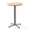 Baaripöytä SANNA Ø700x1050 mm, silver/pyökki