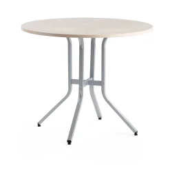 Baaripöytä VARIOUS Ø1100x900 mm, hopeanharmaa, koivu