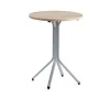 Baaripöytä VARIOUS Ø700x900 mm, hopeanharmaa, tammi